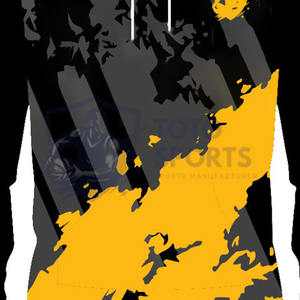 High Quality Best Seller Yellow Color Best Supplier Breathable Comfortable Fits Casual Wear <b>Men</b> Hood Neck <b>Hoodie</b> With Pullover - Product Image 4