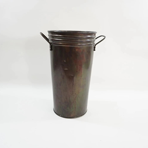 Macetas decorativas de Metal galvanizado para el hogar y el jardín, macetas únicas para plantas de flores de jardín - Product Image 1