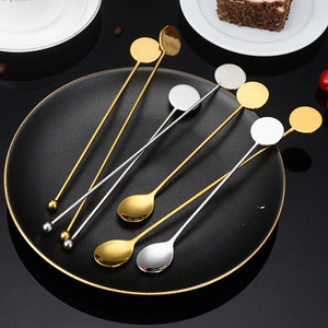 Cuchara de cóctel mezcladora de acero inoxidable de gran oferta, herramienta de barra larga para café y té para revolver - Product Image 2