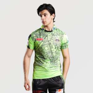 Lahore Qalandars Home Kit <b>T</b>-<b>Shirt</b> High Quality <b>Polyester</b> and Cotton Sports Jersey Printed with Sublimation Technique XL Size - Product Image 1
