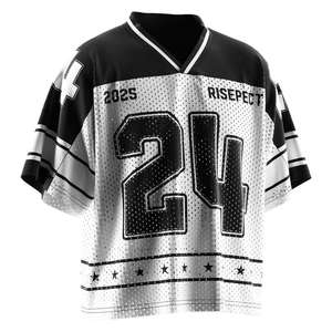 Maillot de football américain personnalisé avec service de conception 1 sur 1 gratuit - Options cousues ou imprimées. - Product Image 1