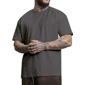 Camiseta Extra Grande de 280 Gsm 100% Algodón, Jersey Liso con Gráfico Personalizado para Hombre, Camiseta Personalizada Pesada para Hombre, Corte Holgado - Product Image 2