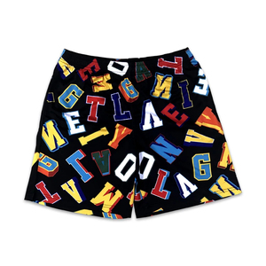 Shorts de basket-ball unisexes personnalisés avec impression intégrale, sublimation, décontractés, été, maille, cordon de serrage, motif uni, taille mi-haute - Product Image 1
