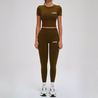 Nouveauté Vêtements de sport pour femmes Ensemble de vêtements de sport actifs pour la salle de sport Vêtements de fitness pour femmes Ensembles de fitness pour la salle de sport