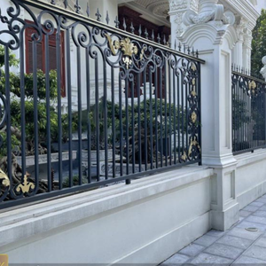 Durable Decorative Stainless Steel Wrought Iron <b>Fence</b> Panel Powder Coated Finish Eco-Friendly Design for Outdoor Protection - Product Image 5