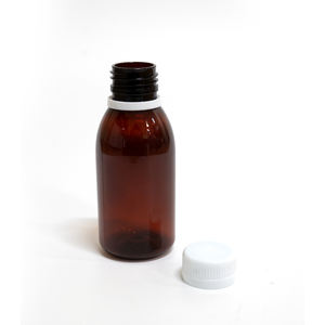 NBT Plástico PET Chocolate Color Tos Jarabe Botella Líquido Medicina Embalaje - Product Image 4