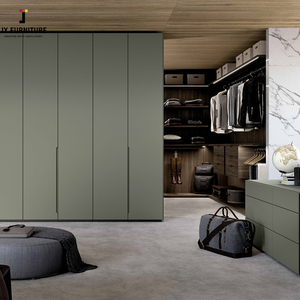Muebles JY, armario de estilo europeo moderno, armario RTA de tamaño personalizable para apartamento, Villa, Hotel, diseño más vendido - Product Image 4