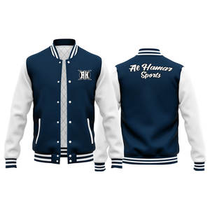 Chaquetas de béisbol de Letterman personalizadas, ropa transpirable de bombardero de invierno de lana duradera larga para hombre para la nueva temporada de primavera - Product Image 1