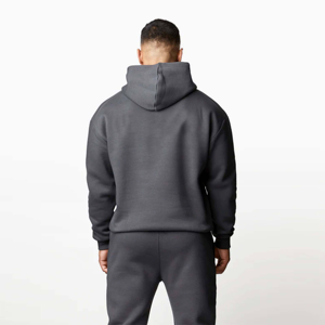 Conjunto de Sudadera con Capucha y Pantalones Deportivos de Forro Polar para Hombre, Corte Regular, Informal, Atlético, para Entrenamiento, Cintura Elástica, Secado Rápido - Product Image 4