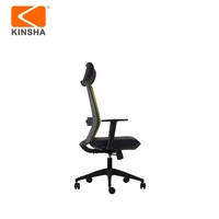 Nouvelle chaise de bureau ergonomique de luxe à dossier haut en maille, avec support lombaire et réglage électrique, idéale pour les cadres et les salles de réunion