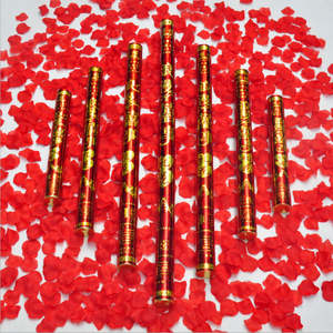 Lanzador de Confeti para Fiestas, Personalizado, de 30cm y 60cm, con Forma de Corazón, Color Rosa y Dorado - Product Image 4