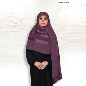 Hijab en mousseline de soie orné de strass pour femme - Léger, respirant, doux pour la peau, idéal pour l'hiver et le quotidien, voile modeste - Product Image 1