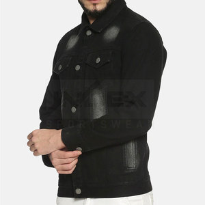 2024 couleur unie tenue décontracté hommes jean veste Streetwear nouvelle mode confortable hommes jean veste - Product Image 3
