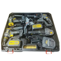 Kit d'outils électriques sans fil 18V/20V pour la maison avec mallette rigide, batterie rechargeable personnalisable OEM, ensemble combiné