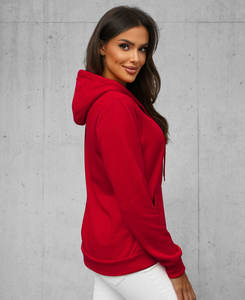 Wholesale Ladies Polyester Pullover Thick Heavy Weight Hoodies Oversized Custom Print logo Ladies Hoodies - Product Image 2