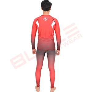 Ensemble de 3 pièces de leggings de sport imprimés MMA personnalisés Short en tissu Doublure de compression Diy Coat Rash Guard - Product Image 6