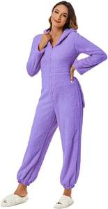 Cozy <b>Women's</b> Fuzzy Hooded Romper <b>Pajamas</b>, Warm Winter Playsuit <b>for</b> Sleepwear and Loungewear | Exporter & Manufacturer - Product Image 6