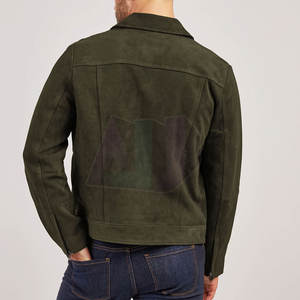 Veste en daim élégante pour homme, logo sur le devant, séchage rapide et design léger écologique pour les sorties décontractées et le style quotidien - Product Image 4