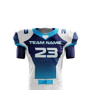 เสื้อเจอร์ซีย์ทีมฟุตบอลอเมริกันพิมพ์ลายแขนสั้นระบายอากาศได้ง่าย - Product Image 4