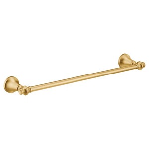Toallero montado en la pared de Metal dorado duradero perfecto para toallas grandes con un diseño elegante que ahorra espacio - Product Image 3