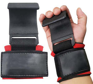 Adjustable Powerlifting Metal Rod Hooks Anti-Slip Durable Gym <b>Fitness</b> Training Weightlifting Accessories - Product Image 5