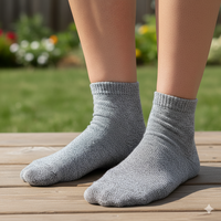 Chaussettes décontractées invisibles pour hommes en Spandex/Polyester/Coton, multicolores (noir, blanc, gris), vente en gros ODM, collection automne