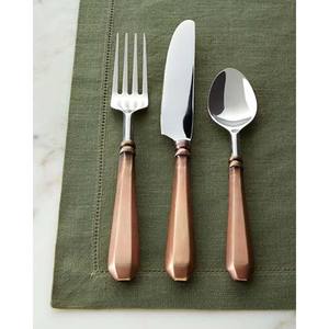 Vente en gros de couverts de restaurant plaqués argent, couverts réutilisables en résine rouge, couverts de mariage en acier inoxydable - Product Image 6