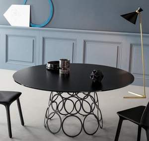 Mesa nido de hierro forjado artesanal con diseño único para muebles de inspiración vintage y amantes de las Antigüedades - Product Image 4