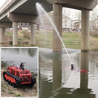 Châssis de robot aquatique AVA-U17 avec canon à eau pour la lutte contre les incendies