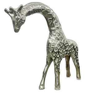 Thủ công con hươu cao cổ điêu khắc trang trí động vật nghệ thuật nhôm trang trí nội thất thanh lịch con hươu cao cổ bức tượng món quà độc đáo & văn phòng trang trí nội thất - Product Image 1