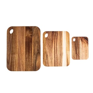 Service OEM Ensemble de 3 planches à découper en bois d'acacia épais Blocs à découper en bois pour la cuisine Prix compétitif - Product Image 4