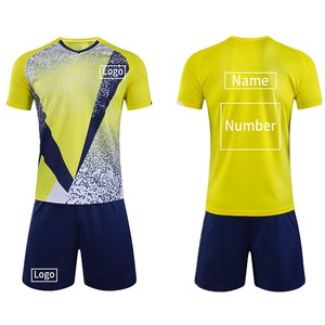 Setelan baju sepak bola OEM, seragam sepak bola kustom dengan desain cetak Transfer panas - Product Image 3