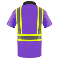 Polo de sécurité de qualité supérieure, vêtements de travail de sécurité, 100% coton, bande réfléchissante haute visibilité, polos de sécurité
