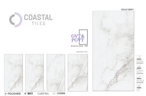 Azulejos de porcelana pulida marrón CELIO 600x1200MM / 24X48 grado superior diseño clásico moderno acabado brillante Función de ladrillo refractario - Product Image 6