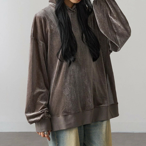 Meilleurs sweats à capuche pour femmes chauds et confortables avec tissu en velours respirant Prix bas Sweats à capuche tendance avec impression de logo personnalisée 2026 - Product Image 4