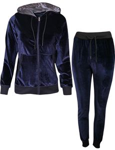 Velvet <b>tracksuits</b> rhinestones <b>women</b> <b>velour</b> hooded hood velvet trousers for girls full velvet mehroon <b>tracksuits</b> sets - Product Image 3