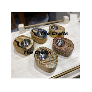 Wooden And Steel <b>Oud</b> <b>Burner</b> Mabkhara With Tray And Acrylic Box Superior Quality Mubkhar <b>Burner</b> For Home Use - Product Image 6