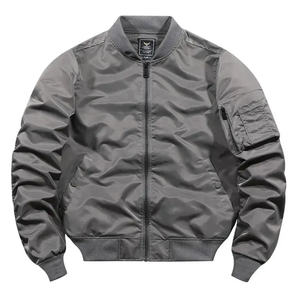 Nueva Oferta, Chaqueta de Invierno 2026 para Hombre, Color Negro Liso, con Botones Cubiertos, al por Mayor, Premium, Personalizada, Estilo Universitario, Cortavientos - Product Image 3