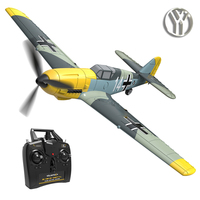 Avion RC BF109 Chasseur à Aile Fixe Modèle RTF Jouets d'extérieur 2.4Ghz 4 Voies Télécommandé Électrique Jouets d'Aviation Cadeaux