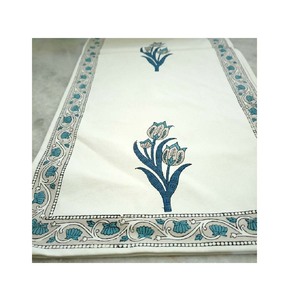 Floral Printed Lime Green Color 100% Cotton Blend Table Runner Home Decore Kitchen Dinning Wedding Tables Decoration Reusable - Product Image 5