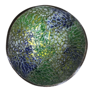 Juego de cuencos de cáscara de coco hechos a mano ecológicos, vajilla vegana Natural con cuchara de madera para batidos y ensaladas - Product Image 3