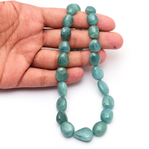 Grandidierite lisse pépites perles 7x9mm-15x19mm naturel Grandidierite pierres précieuses fantaisie ovale dégringolé perles pour bijoux - Product Image 4