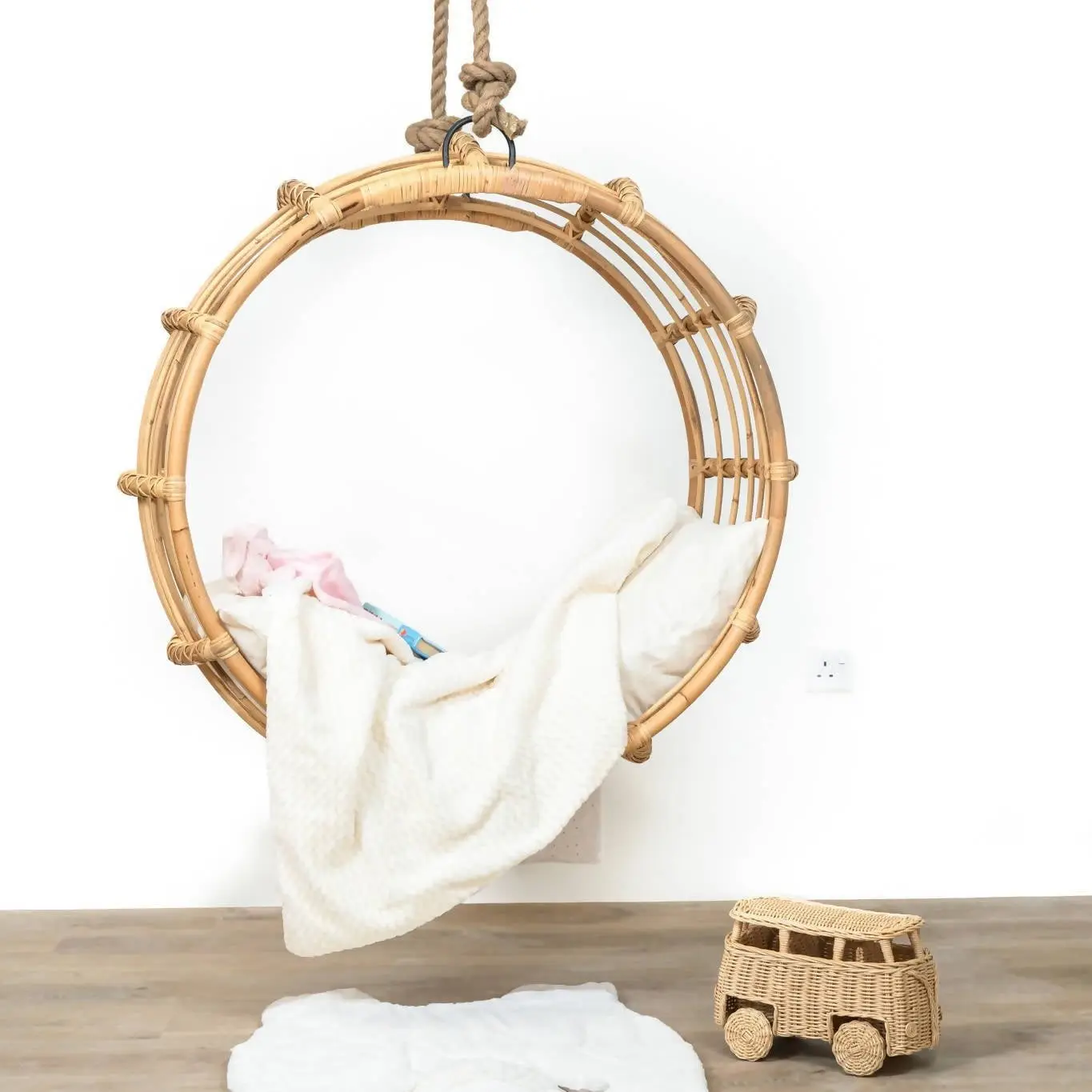 Außen-und Innen möbel Rattan Schaukel zum Verkauf bequeme hochwertige Baby hängen Garten Hänge sessel