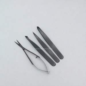 Professional <b>Eyebrow</b> Tweezers Set – Ergonomic Powder-Coated Stainless Steel Tweezers for Precision <b>Hair</b> <b>Removal</b> - Product Image 2