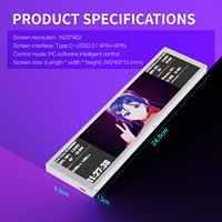 MiraBox D92 9.2 Inch PC Case Display Screen for System Monitoring Custom Images and Video Display