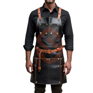 Premium Black <b>Leather</b> <b>Apron</b> For Crafting Personalize Multi Purpose Salon <b>Leather</b> <b>Apron</b> For Wood Wroker - Product Image 1