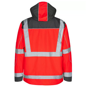 Vestes de travail imperméables de haute qualité, à haute visibilité, pour hommes, avec bande réfléchissante, fermeture éclair, softshell - Product Image 4