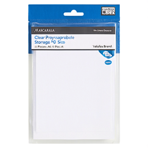 Clear Polypropylene Storage Pouches A6 Size 10 Pieces/Pack Veloflex Brand - Product Image 2