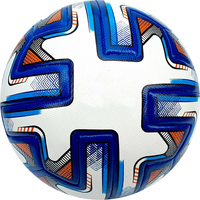 Ballon de sport avec panneaux fusionnés micro pu surface 3.50mm eva mousse butyle bloc d'air vessie ballon de football pro qualité football