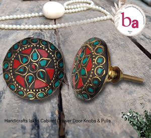 ลูกบิดลูกปัดหินโมเสคสไตล์อุตสาหกรรมที่มีคุณภาพหูจับส่งออกที่ดึงสำหรับตู้ลิ้นชักตู้ห้องนอนตู้แต่งตัวห้องครัว - Product Image 2